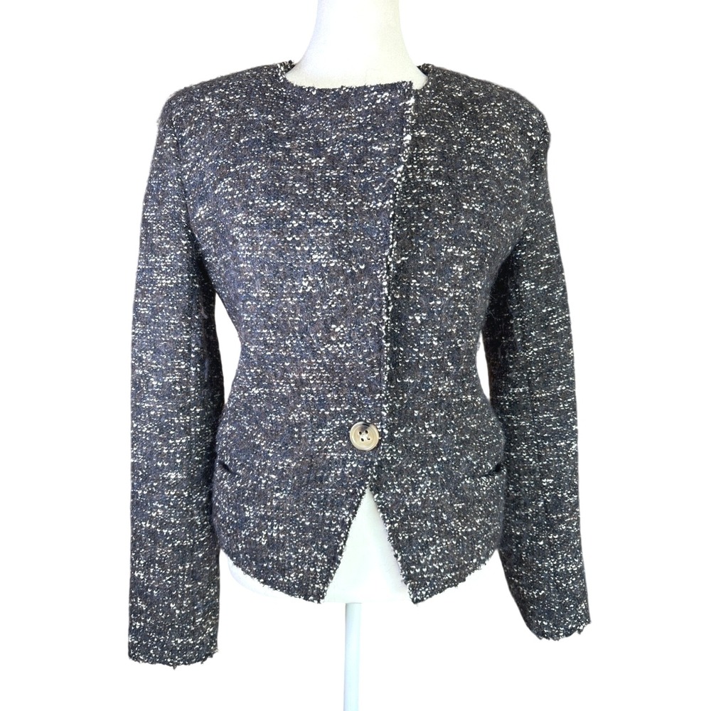 Isabel Marant Etoile Wool Blazer Jacket 38 / 6 Tweed Classic Button Designer